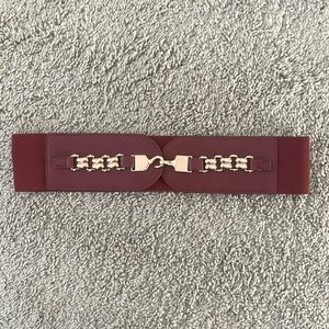 Maroon Elastic Belt